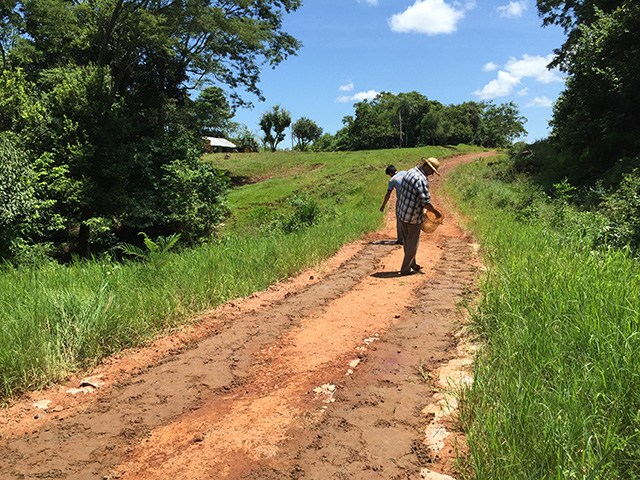 パラグアイSV2015：2016年1月　道直し終了後の様子