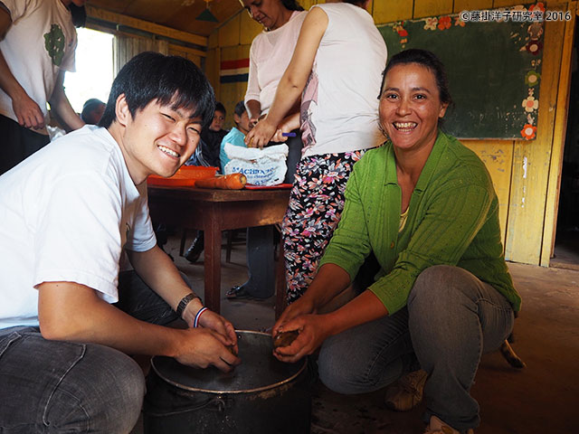 パラグアイSV2016：料理教室の様子